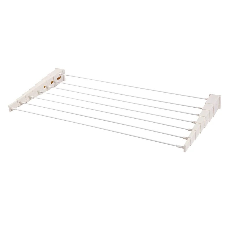 Wall Mounted Folding Aluminum Clothes Airer Bathroom Coat Towels Drying