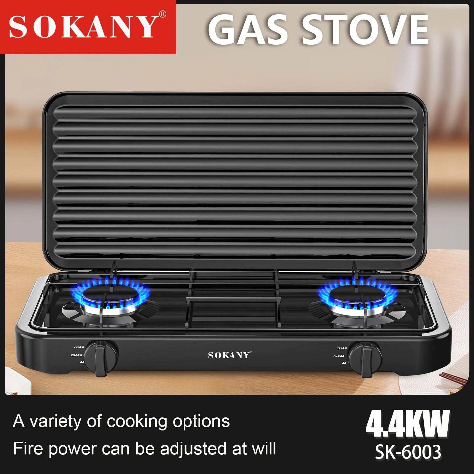 Sokany 6003 Gas Cooker Type Outdoor Portable Gas Stove Camping