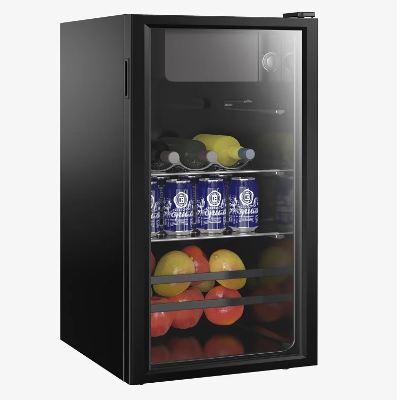 45l Single Glass Door Fridge,Mini Refrigerator With Freezer Sc45 Buy