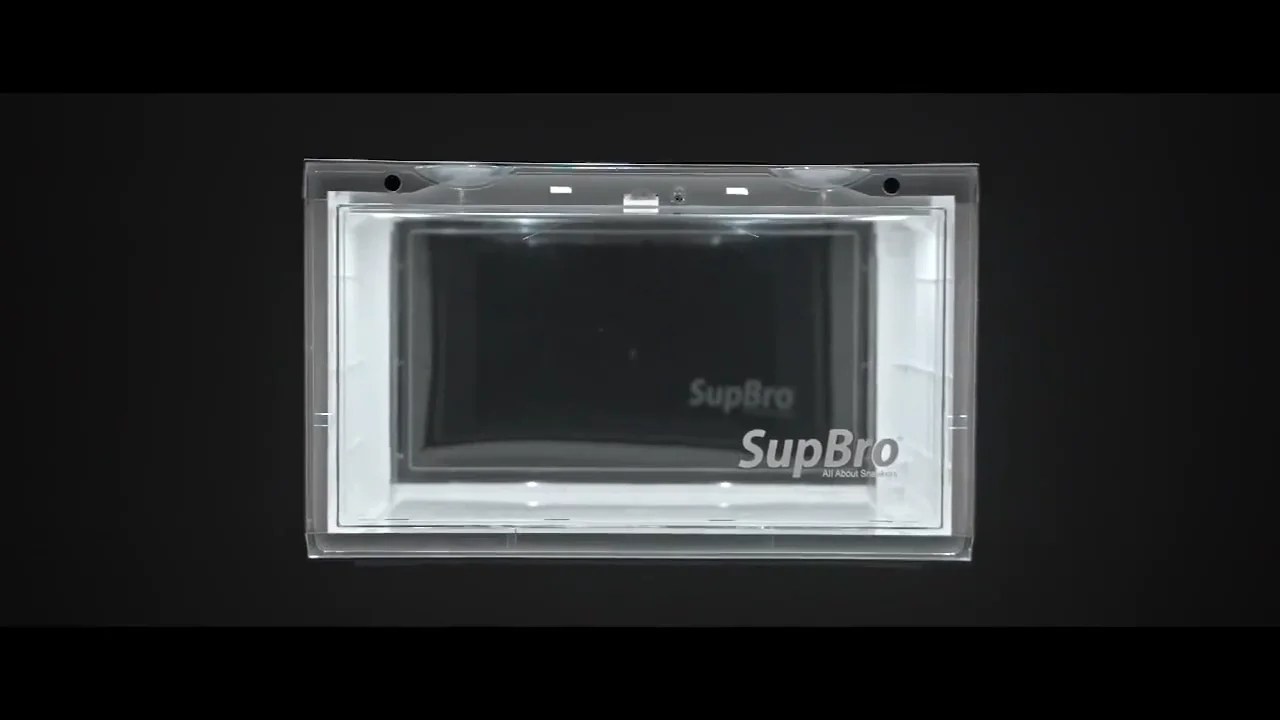 Dy238 Supbro Led Voiceactivated Transparent Side Open Stackable Shoes