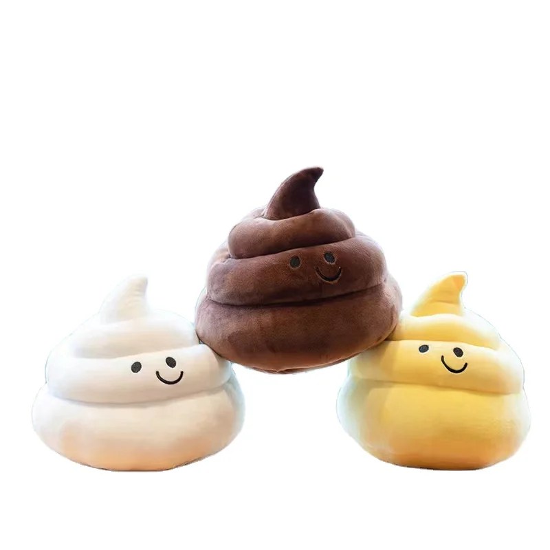 Cute Face Poop Pillow Plush Toy Cartoon Stuffed Creative Poop