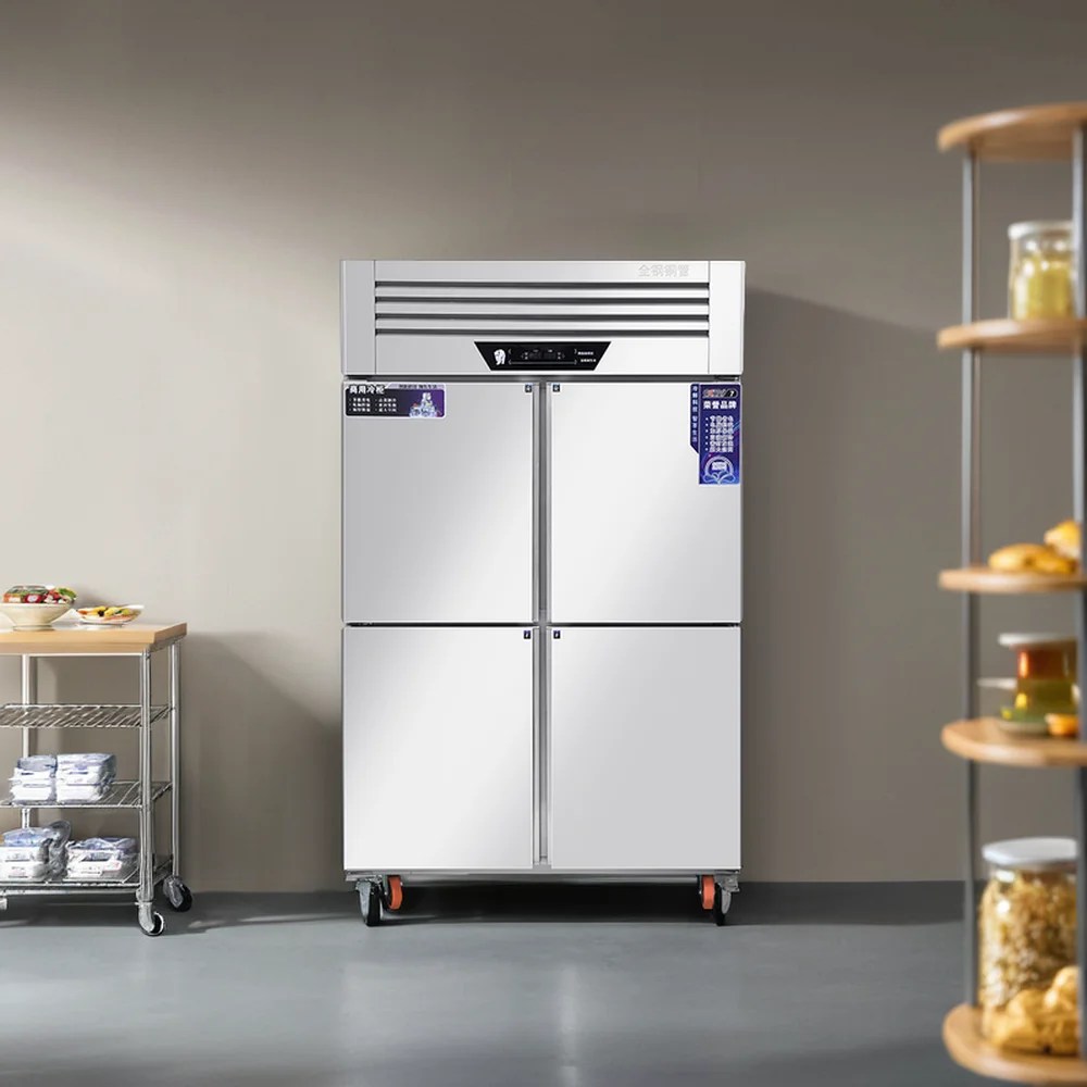 Commercial Kitchen Upright Stainless Steel Freezer Economical Model 4/6
