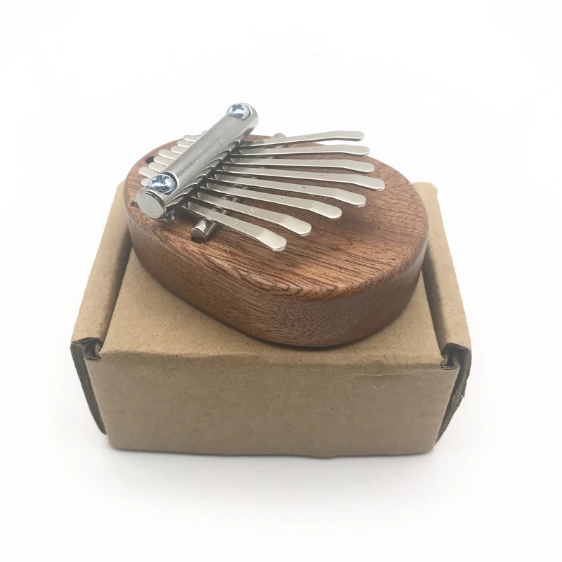 Mini African Mbira Music Instrument 8 Keys Sapele Kalimba Thumb Piano