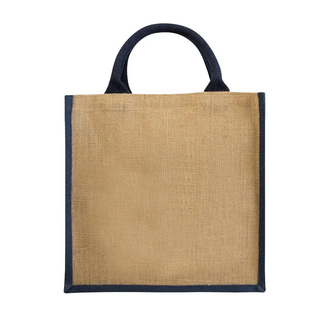 Natural Eco Recycle Foldable Reusable Jute Burlap Beach Shopping Tote