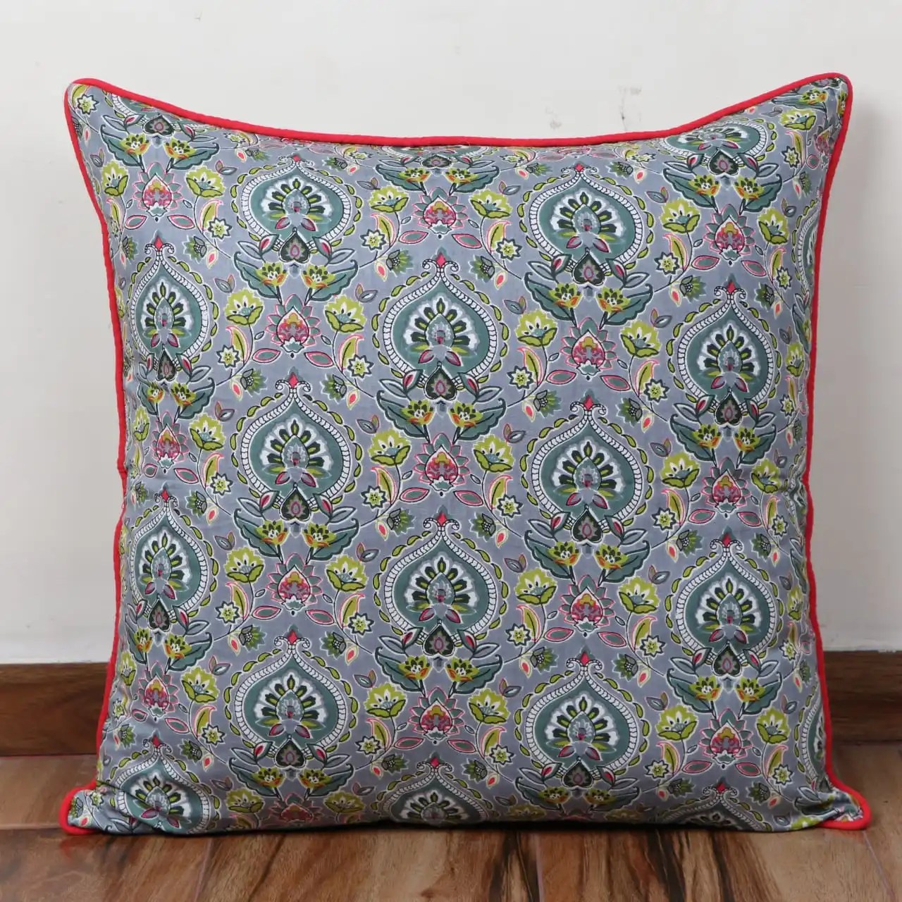 Vintage Living Room Royal Floral Printed Indian Pure Cotton Cotton