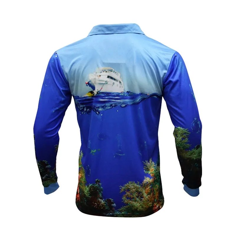 Camouflaged And Quickdrying Uv Fishing Shirt,Blank Shirt For Sun