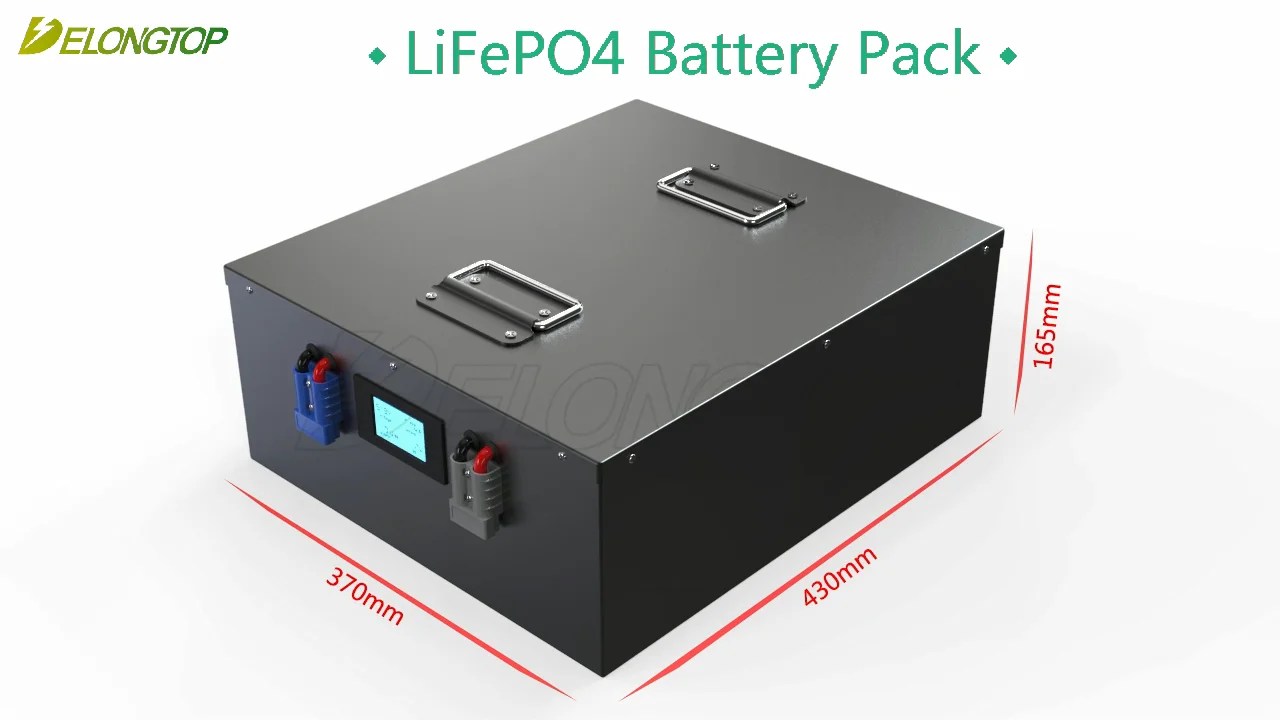3000 Times Lifepo4 Battery Pack 48v 100ah For Solar Power Supply Outdoor Communication Base