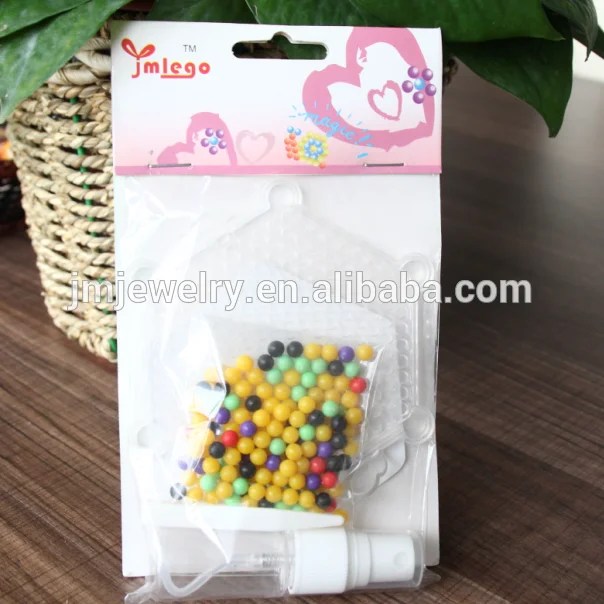 Diy Educational Toy Water Sticky Beads Kit Different Colors Mixture