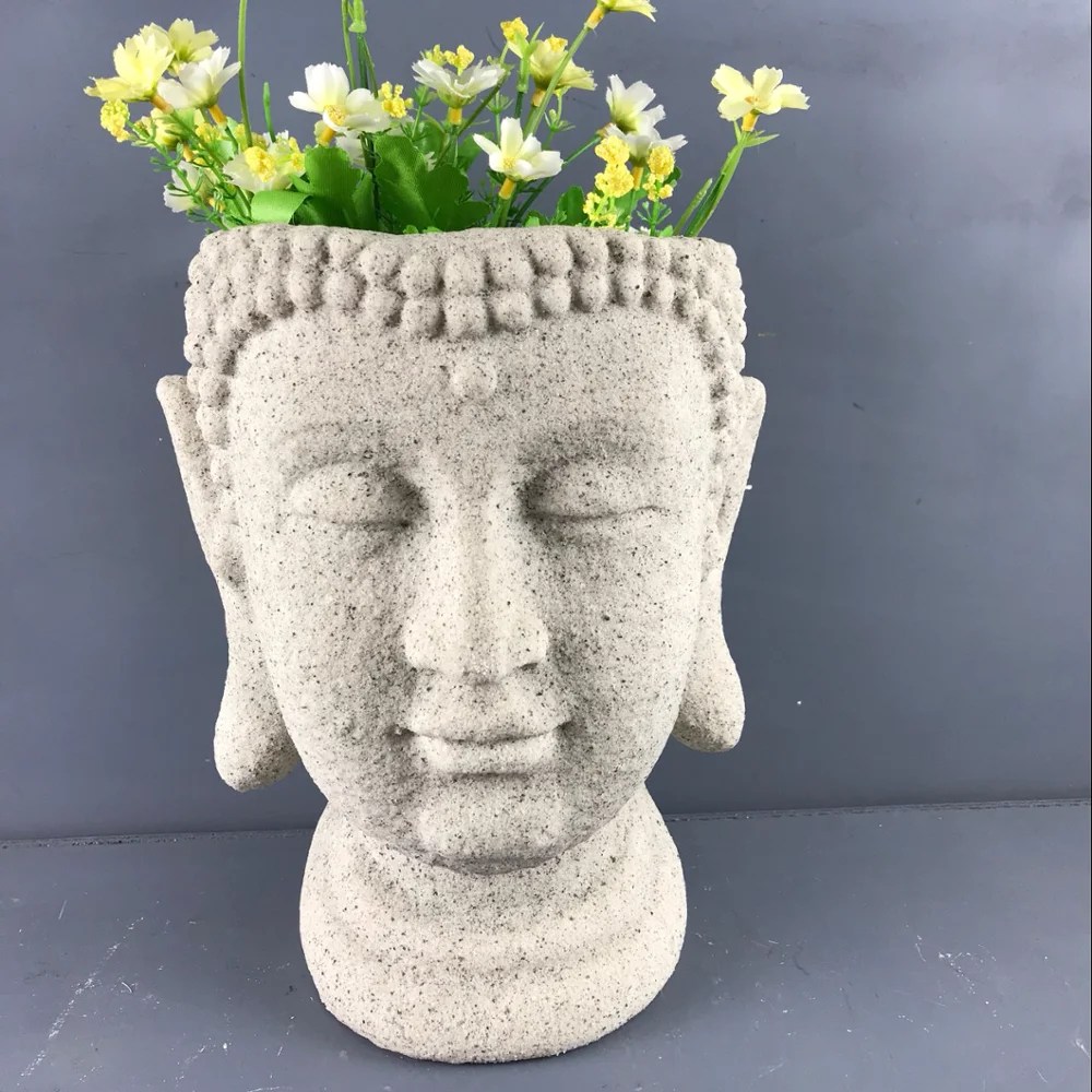Wholesale Laughing Buddha Head Shape Planter Flower Pot For Garden Decoration Buy Buddha