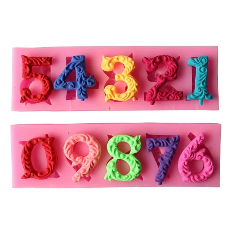 Decorative Candle Mold Silicone Number Candle Mold Buy Number Candle