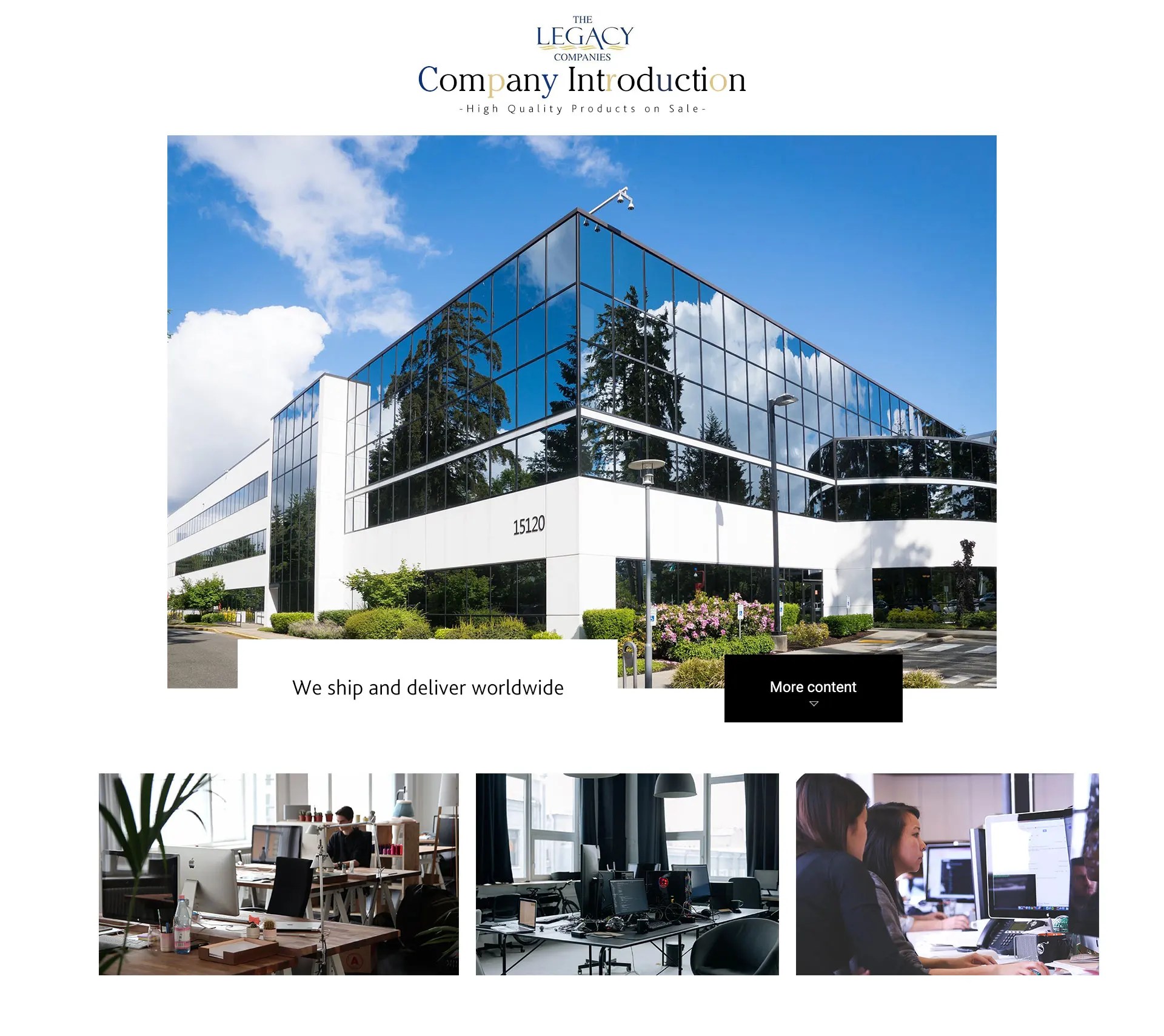 Company Overview THE LEGACY COMPANIES LLC