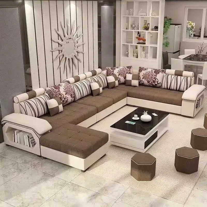 Luxury Cheer Bam Home Sleek Design Sale Modern Furniture 5 Seater Couch