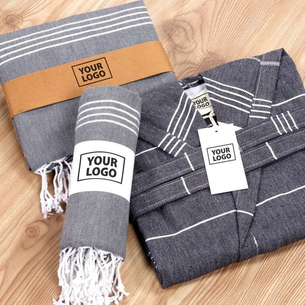 Pera Turkish Custom Beach Towel Sand Free Cotton Bath Towel With Logo