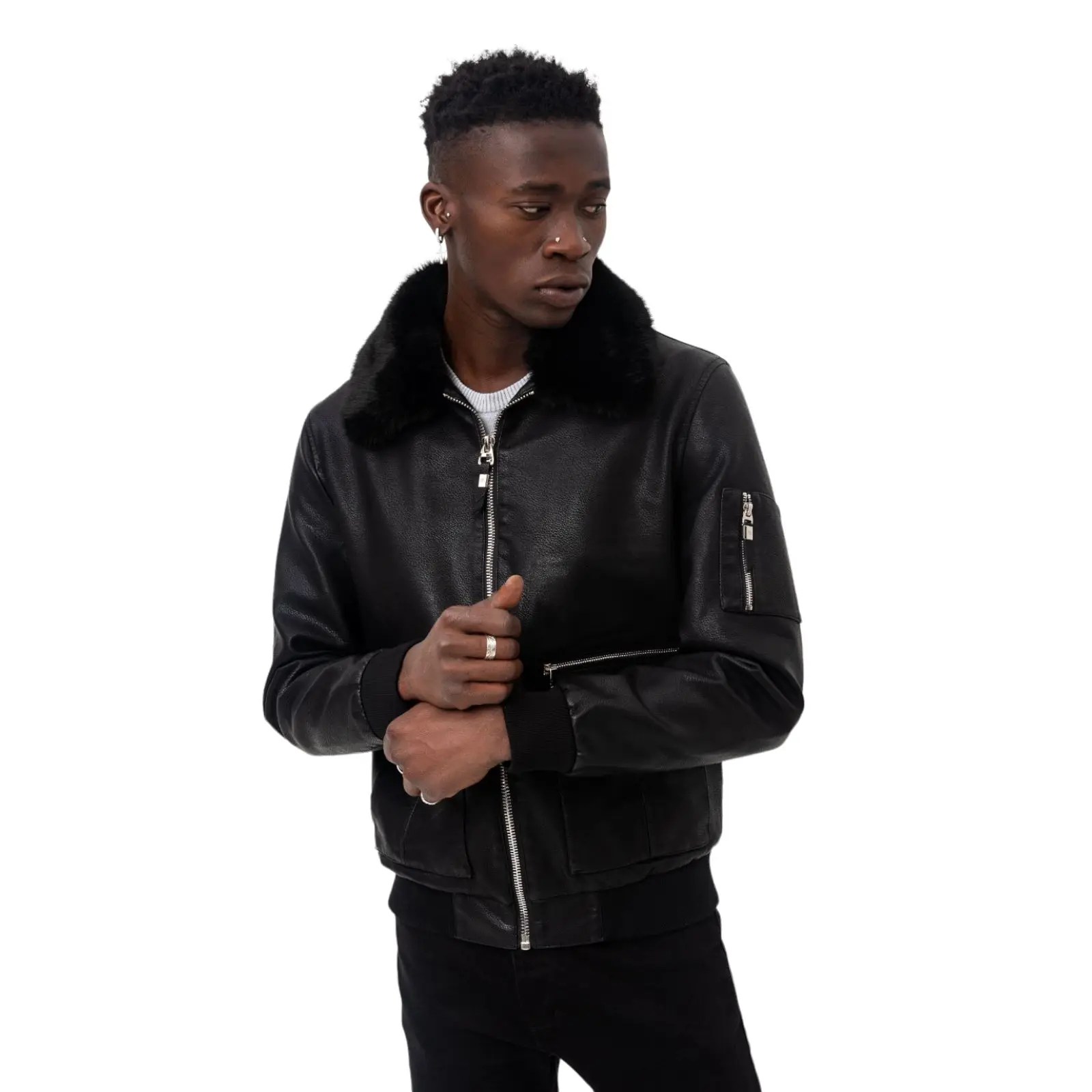 Leather Jackets Polyamide High Quality China New Season Jacket Street