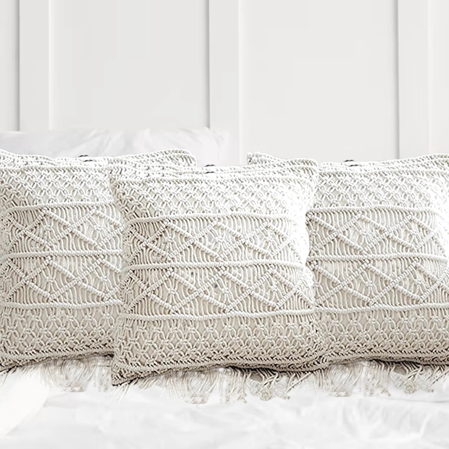 Best Wholesale Trendy Handmade Pure Cotton Macrame Cushion Cover Home