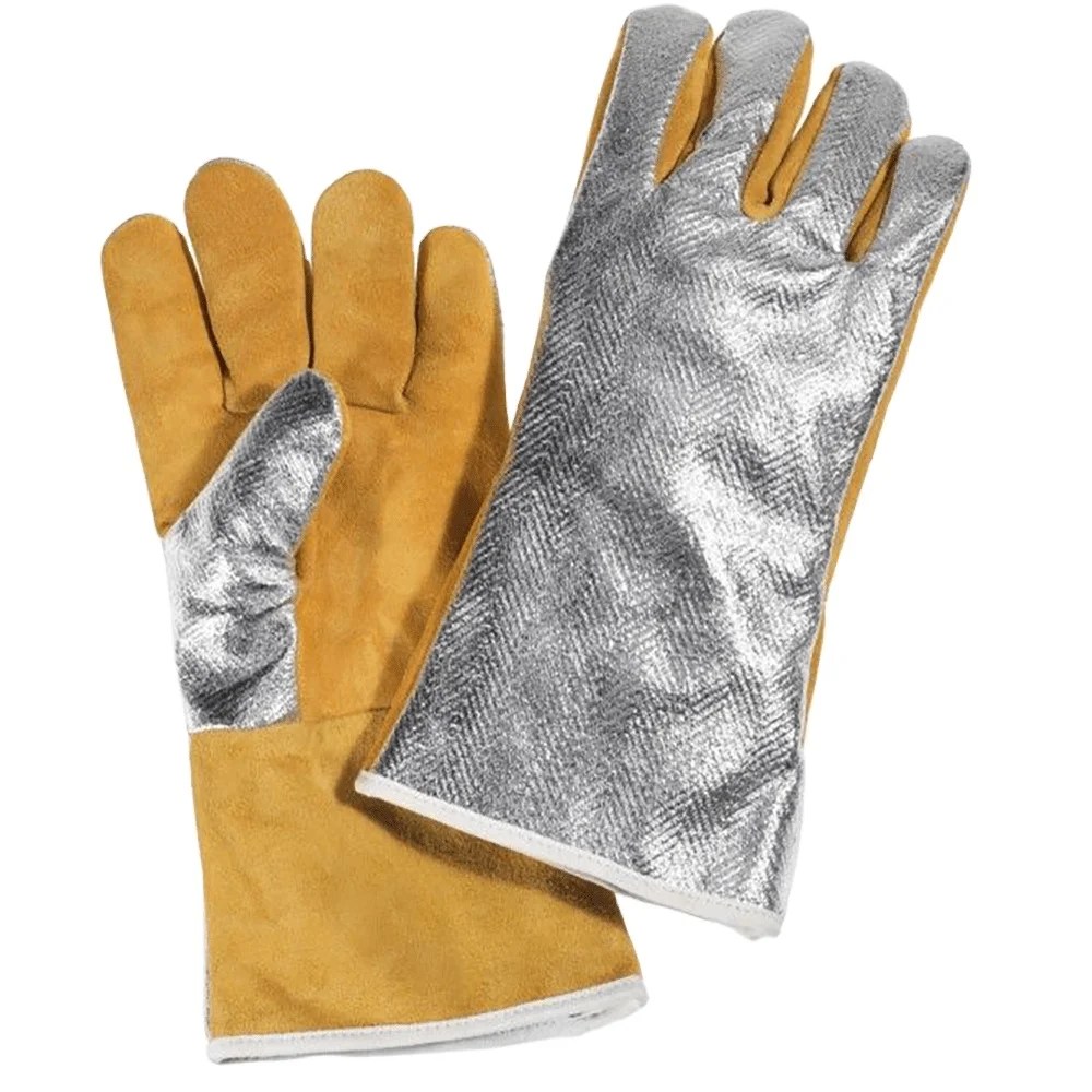 Aluminized Welding Safety Gloves High Temperature Welder Gloves Heat