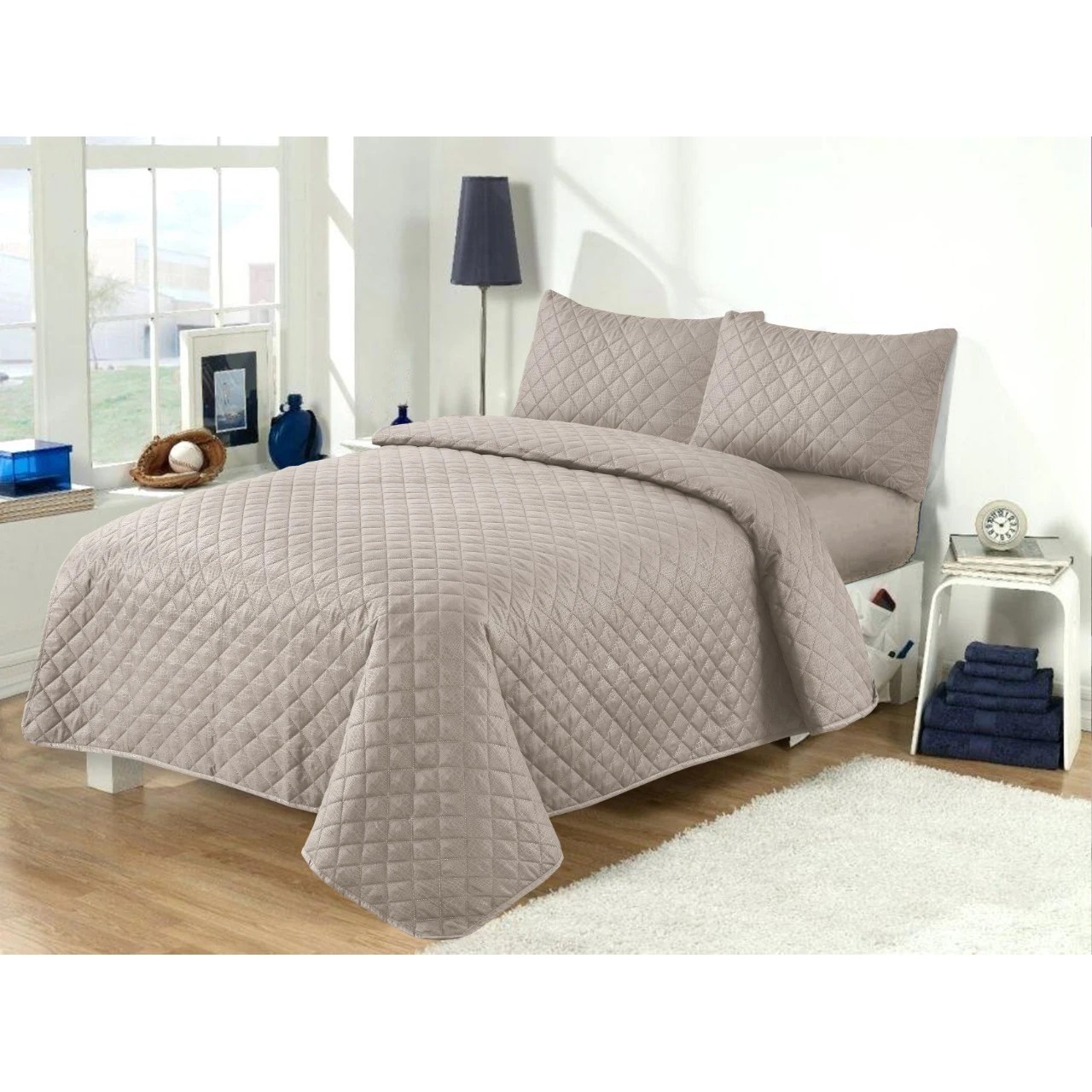 Custom Bed Linen Bedding Comforter Sets Luxury Emboss Bedspread Bedding