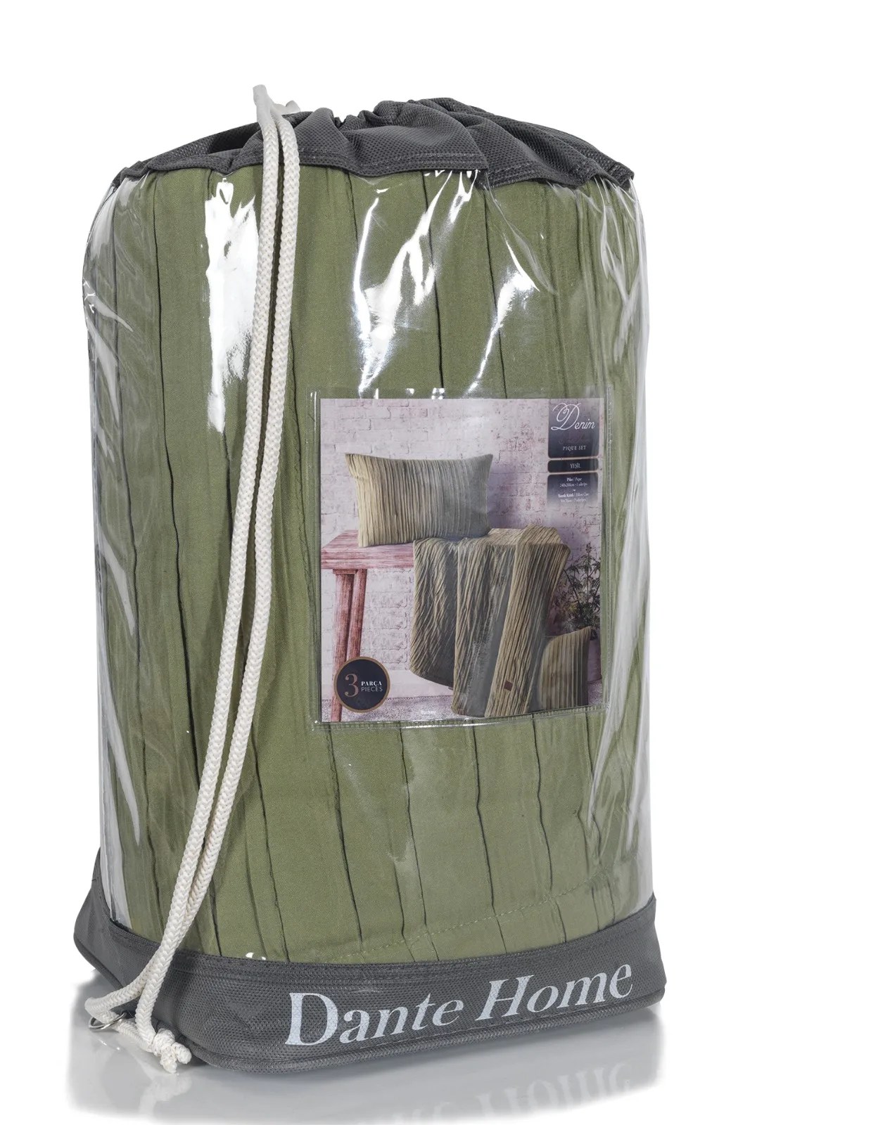 Unique Comfort Denim Double Sided Cotton Full Set 9 Pieces Made In