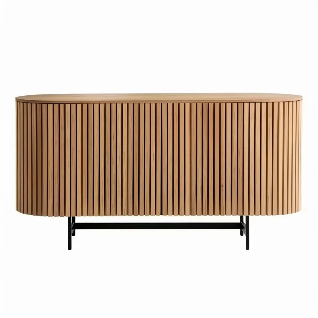 Modern Luxury Wood Sideboard MultiStorage Bar Buffet Living