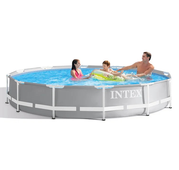 Intex 26712 366*76Cm Bingkai Logam Besar Asli Kolam Renang Keluarga Luar Ruangan Besar - Buy Keluarga Kolam Renang,Asli Intex Kolam Renang,Bingkai Logam Kolam Renang Besar Product On Alibaba.com
