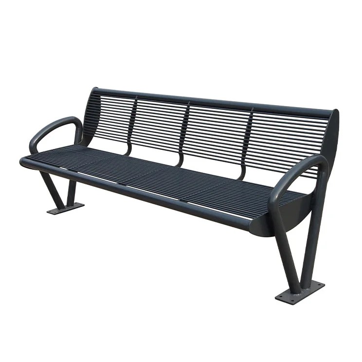 leisure ways modern classic outdoor furniture metal frame park long chair bench, View bench