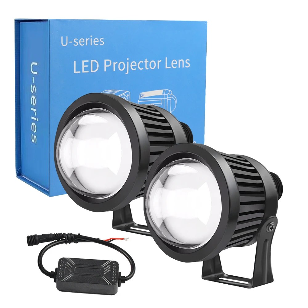 Ake Laser Beam Cars Led Headlights 60watts Laser Projector Lens 6000k Irradiation Distance1000