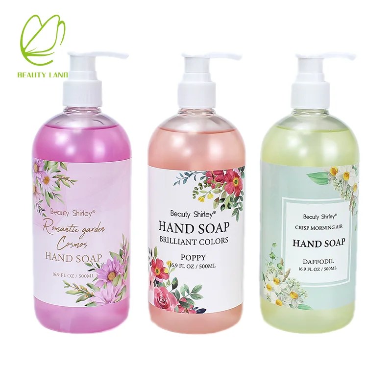 Private Label Natural Soothing Bubble Flower Shape Foam Soap Liquid