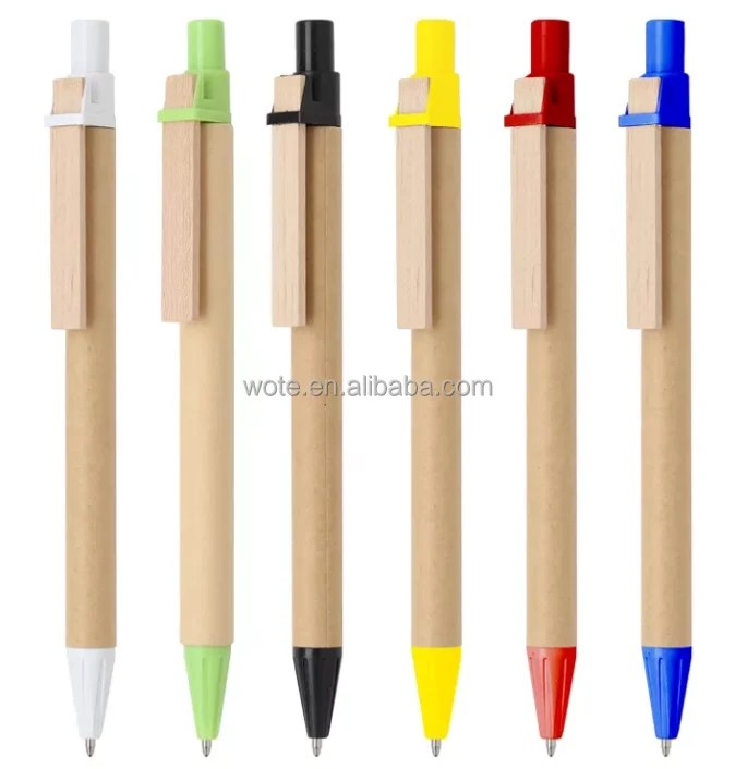 100 Biodegradable Black Biro Rolling Recycled Branding Custom Logo Eco