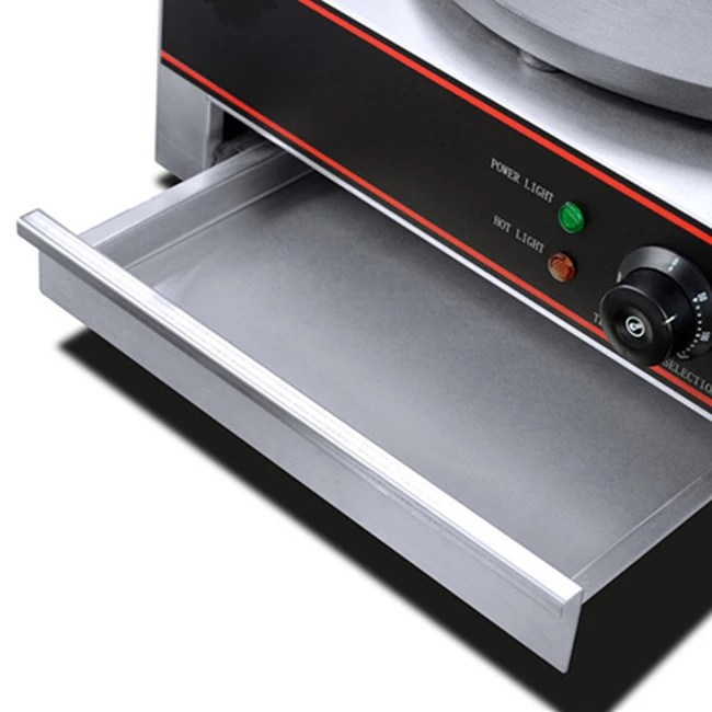 Commercial Restaurant Stainless Steel Crepe Maker Single Plate Pancake