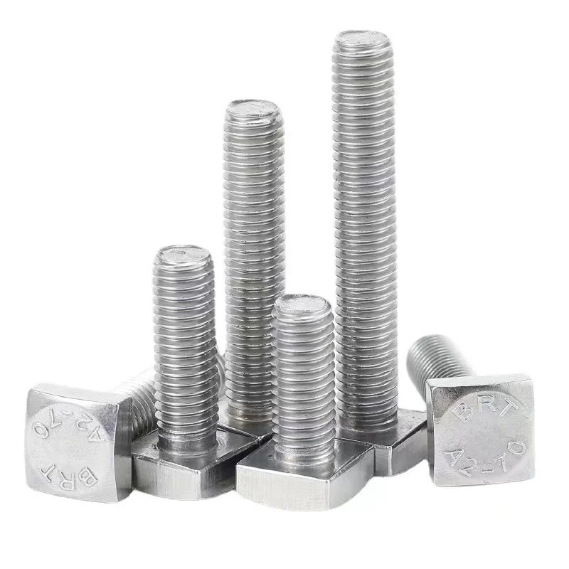 Customized Stainless Steel Square Head Bolt, China Customized Stainless