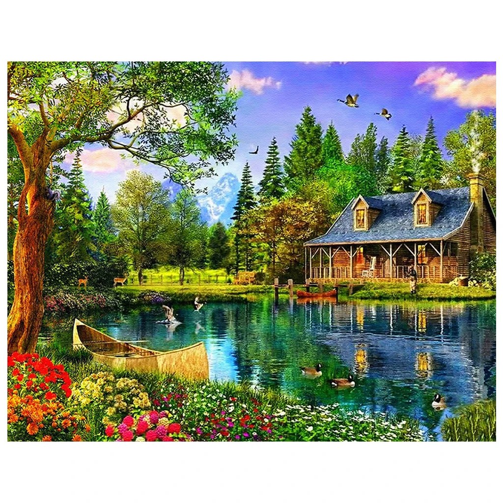 Innen Dekoration Mode Kunstwerk Erwachsene Kinder Landschaft Diy Platz Diamant Malerei Buy Diamant Dot Malerei Platz Diamant Malerei Diy Diamant Malerei Kind Product On Alibaba Com