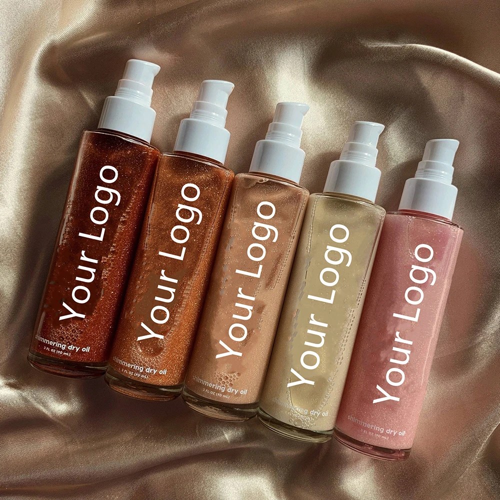 Bliw Hot Sales Shimmer Oil Bronze Glitter Shine Tanning Body Oil