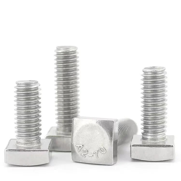 Customized Stainless Steel Square Head Bolt, China Customized Stainless