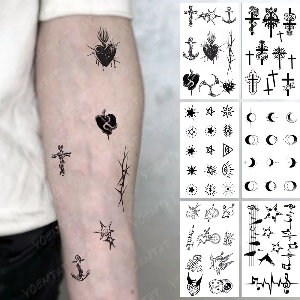 Autoadesivo Temporaneo Impermeabile Del Tatuaggio Della Donna Dell'uomo Del Tatuaggio Del Dito Del Polso Del Braccio Del Cuore Del Serpente Della Piccola Croce - Buy Mini Autoadesivo Del Tatuaggio Piccolo Autoadesivo Del 1000_x_1000_jpg
