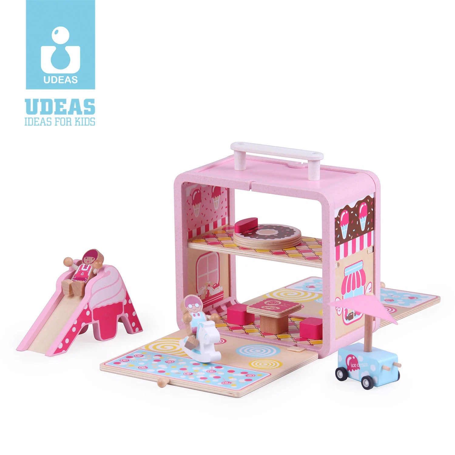 Mainan Miniatur Anak Perempuan,Kualitas Tinggi,Mainan Pendidikan Kayu Boneka Mini Anak-Anak,Permainan Peran Pura-Pura Hadiah Anak Perempuan - Buy Mainan Edukasi-Mainan Kayu + Mini Rumah Boneka + Rumah Boneka Set + Miniatur Furniture Mainan +