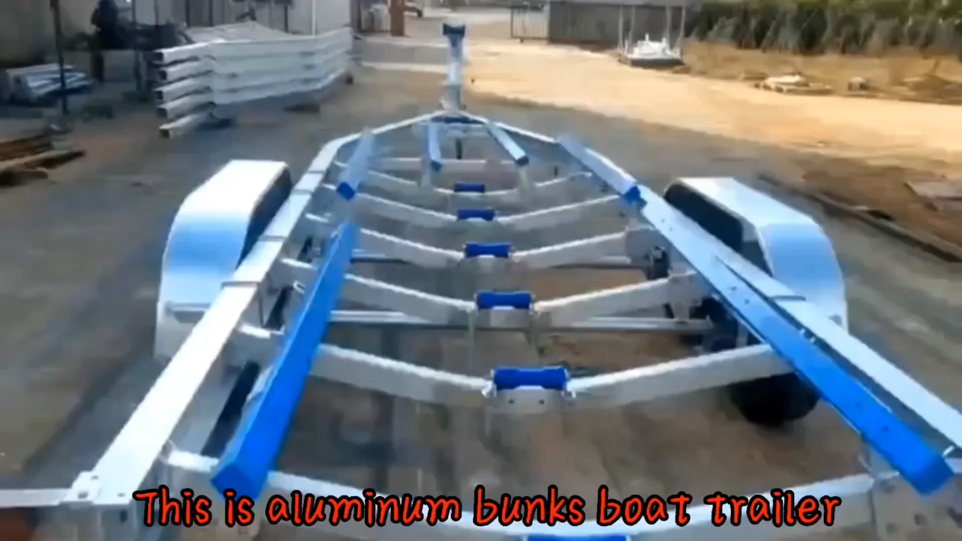 8.5 M Tandem Axle Poly Bunks Boat Trailer Buy 8.5 M Boat Trailer