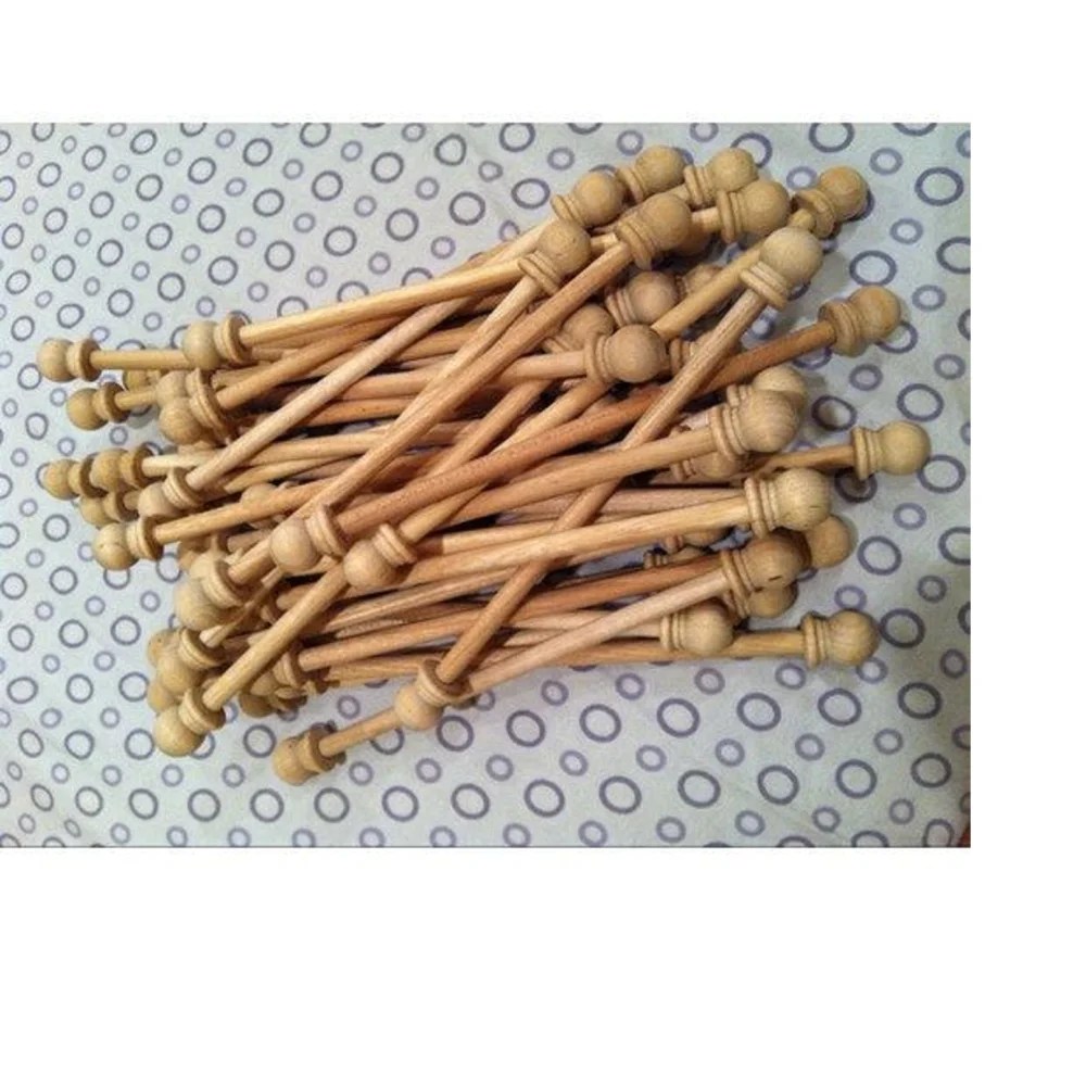 Red Wooden Scroll Rods Suitable For Making At Home Do It Your Self