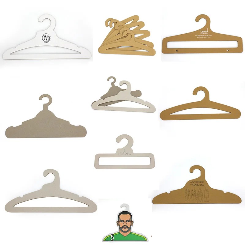 Custom Eco Recyclable Paper Cardboard Shirt Hangers Recycle Coat Hanger