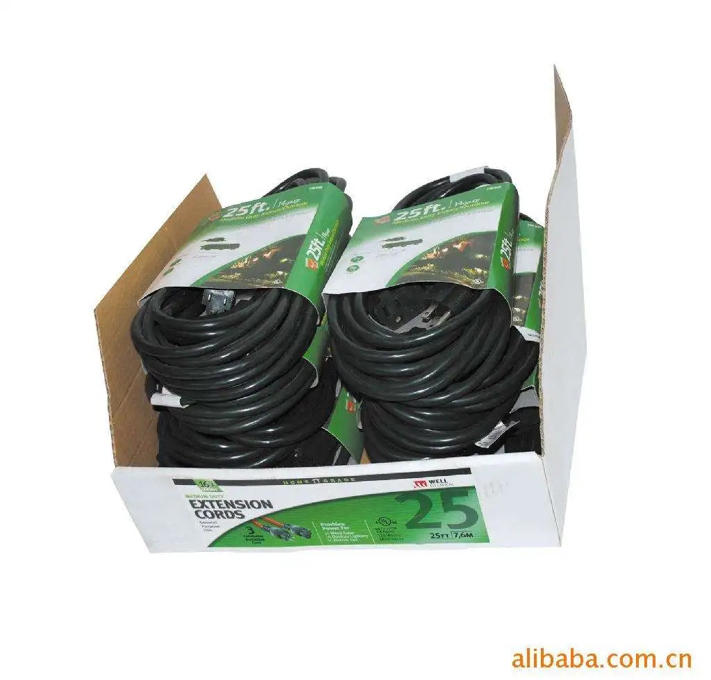 Monitor Tv Power Extension Cord 3 Prong 10a 250v 18 Awg Ul Certified