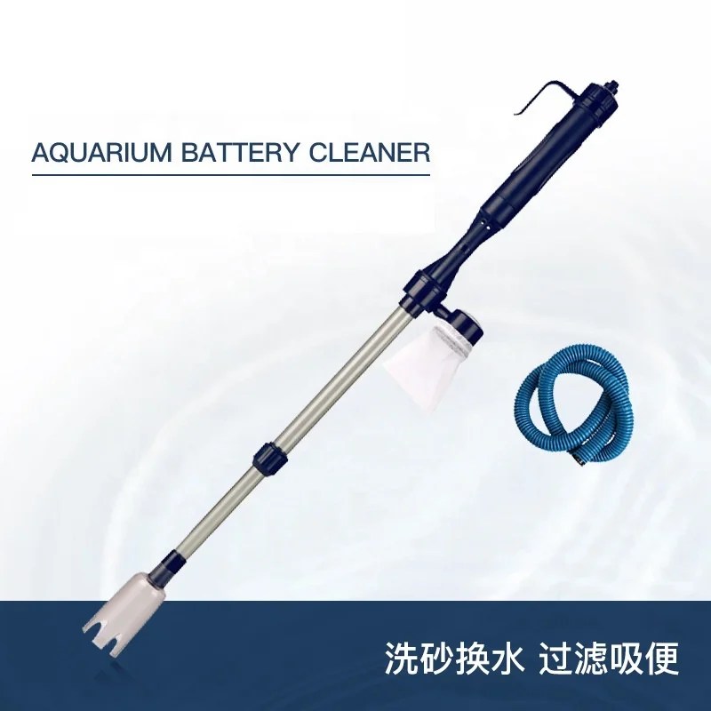 Aquarium Automatic Battery Operated Fish Tank Vacuum Gravel Cleaner
