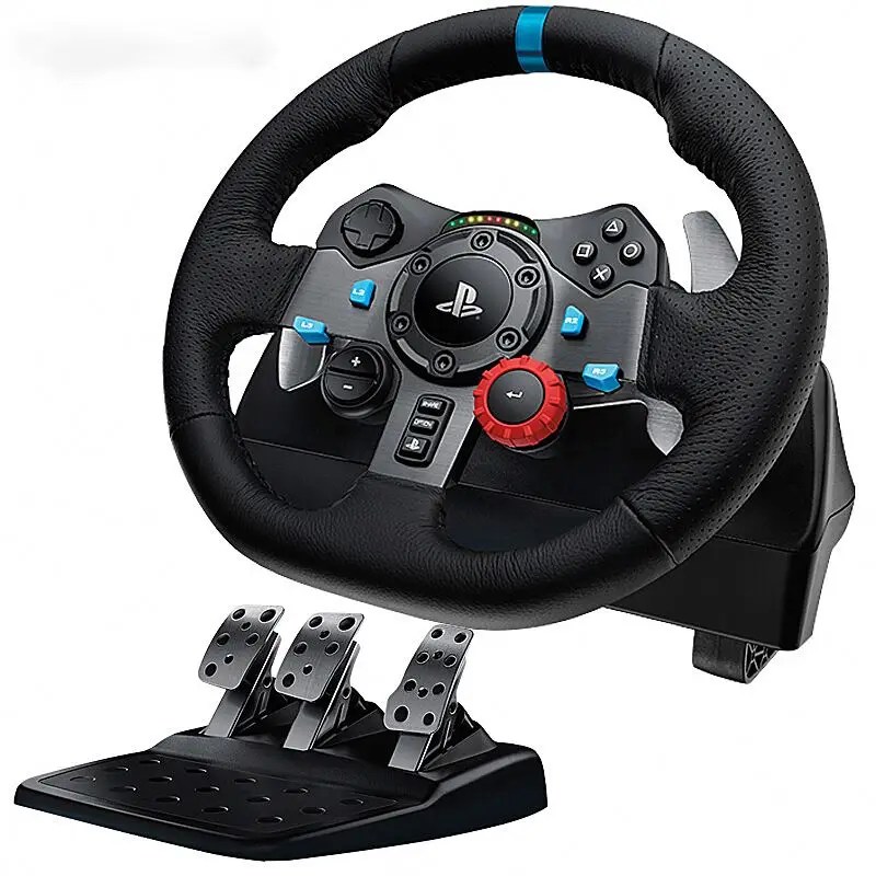 Volante Logitech G29 Setir Mobil Balap,Roda Gaming Logitech G29 Asli - Buy Logitech G29,G29 Logitech Racing Wheel,Logitech G29 Driving Force Game Roda Kemudi Pc / Ps4 Balap Mobil 900 Derajat Mengemudi Umpan