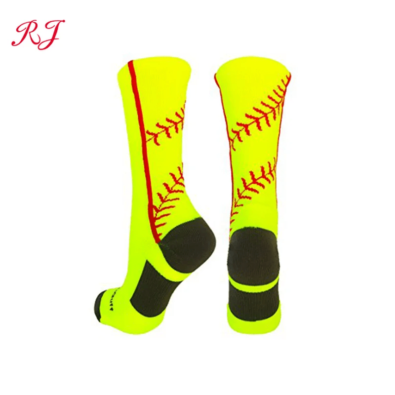 RJI0177 neon green softball socks lime green softball socks
