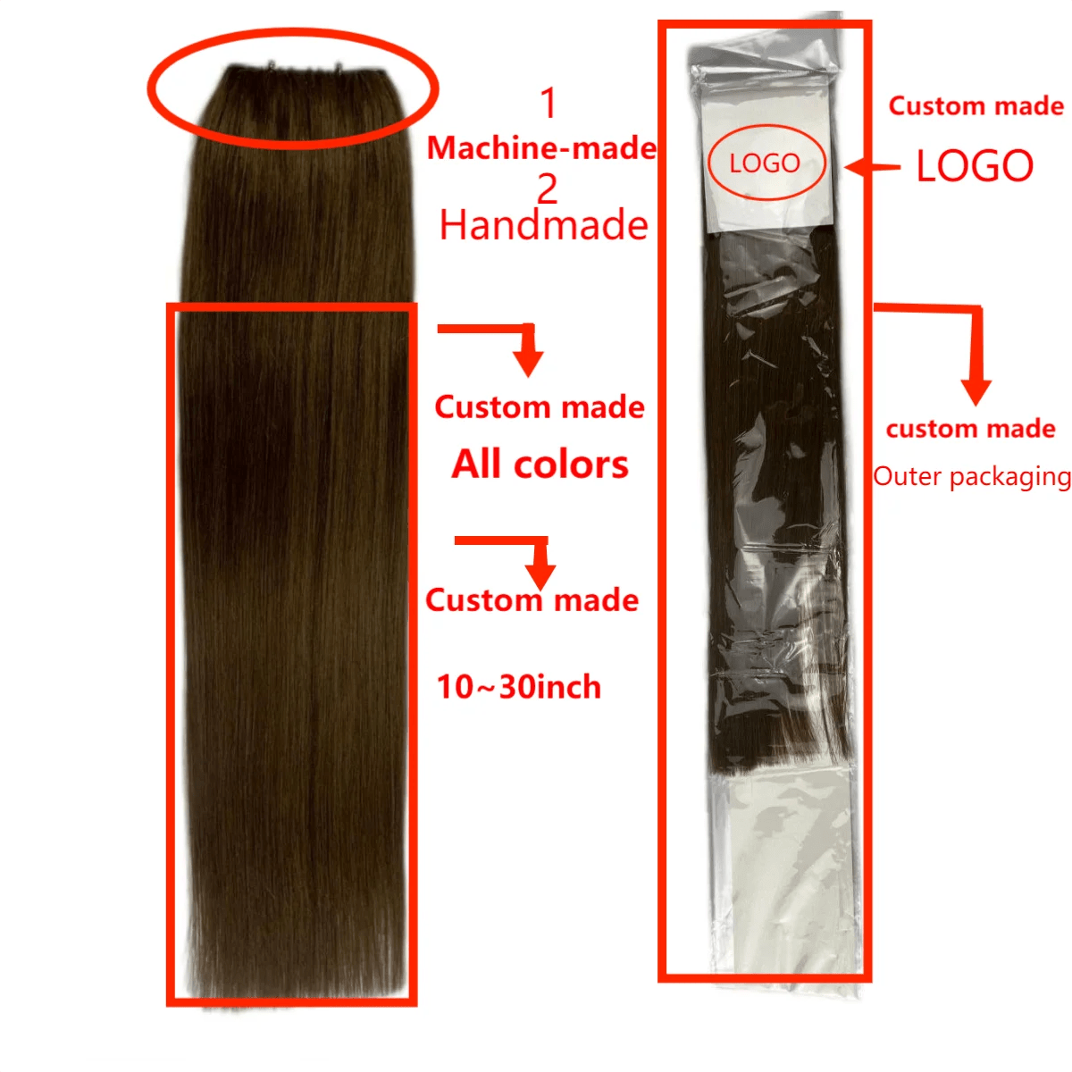Vlight Factory Direct Hair Extensions 100 Human Hair High Comfort