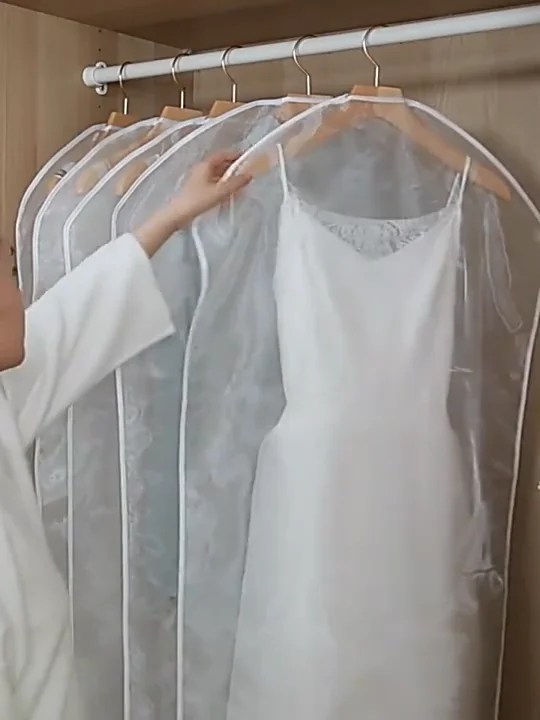 Wholesale Purple Travel Cover Suit Garment Bag Wedding Dress Bag With