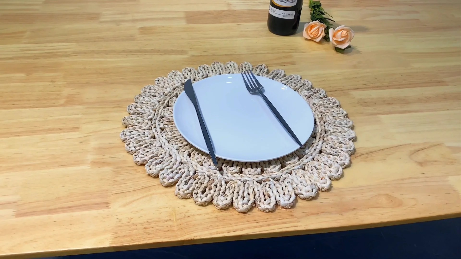 Rustic Wedding Charger Plate Rattan Placemats Factory Wholesale