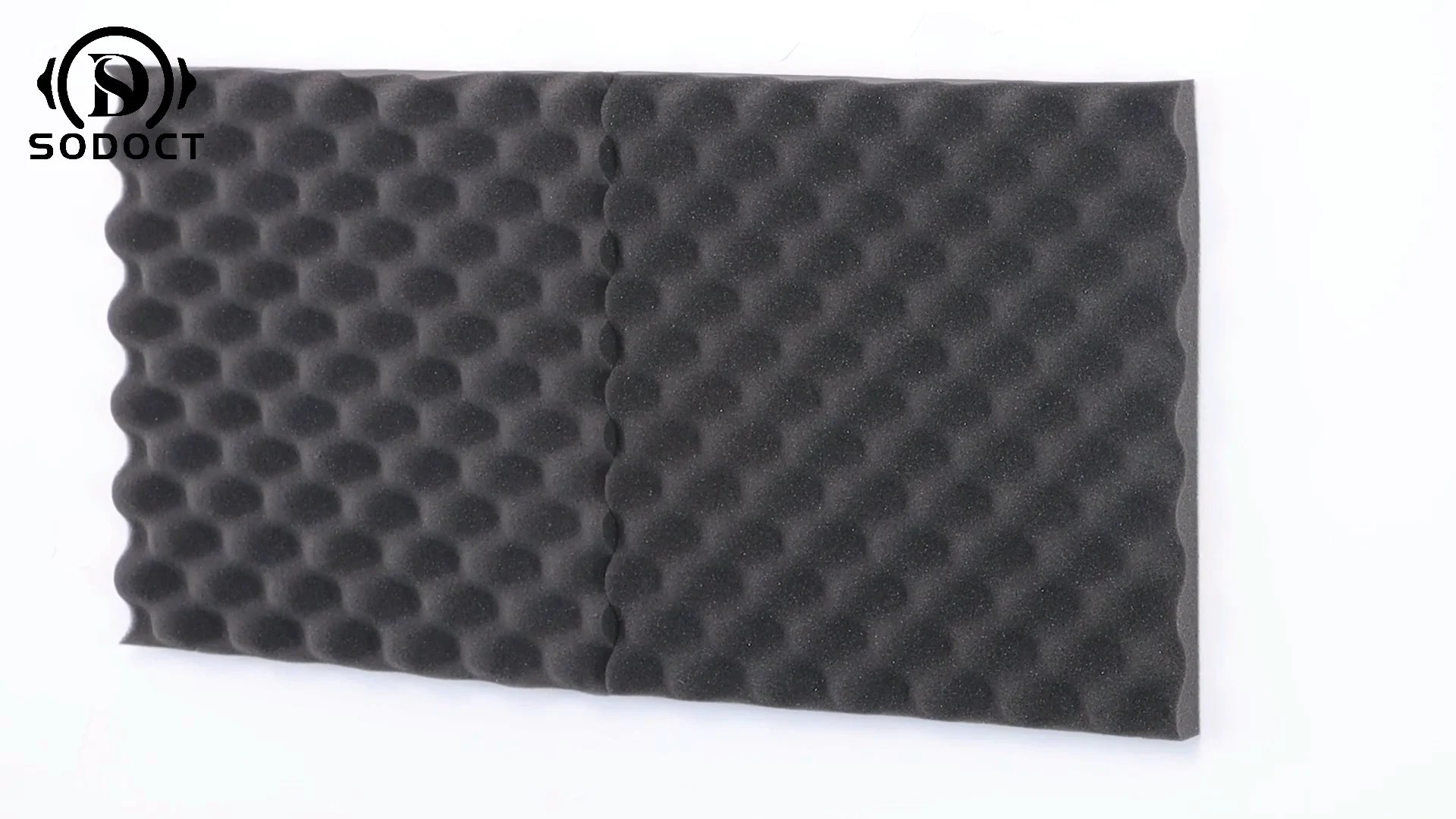Manufacturer Custom Acoustic Foam Black Egg Crate Panel Sound Absorbent Noise Insulation Sponge