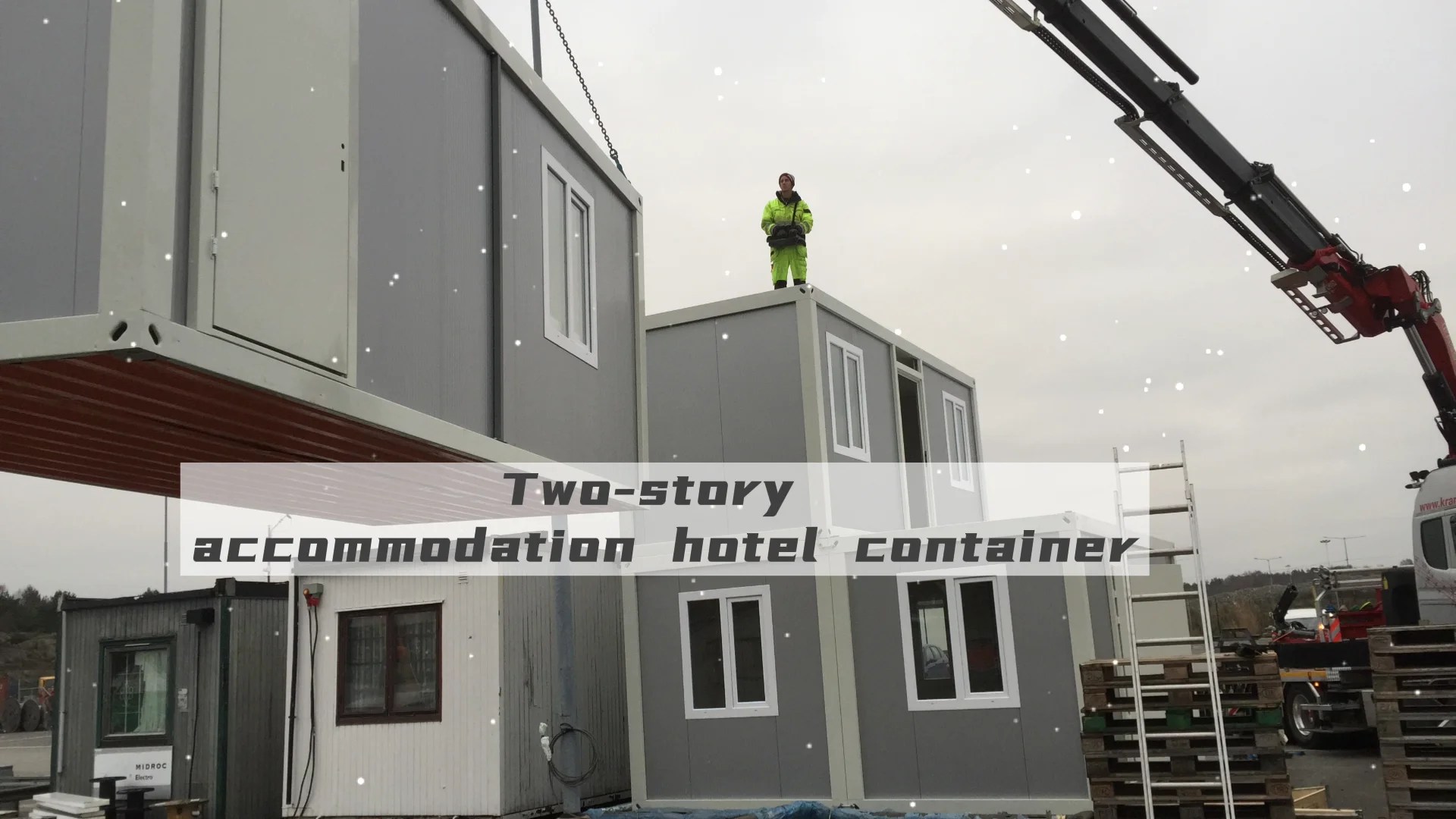 40ft Prefab Folding Container Homes Container House 4 Four Bedroom For