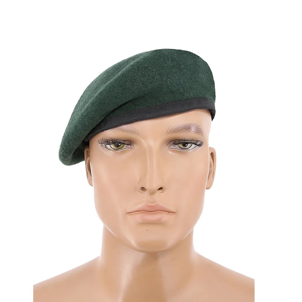 MILITARY STYLE TACTICAL CLASSIC ARMY BERET MENS HAT UNIFORM CAP WOOL