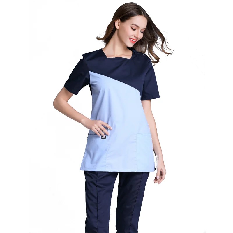 Nursing Flowers Scrubs Nurse Uniforms Scrubs Sets Custom Nurse Scrubs Uniforms Sets For Women