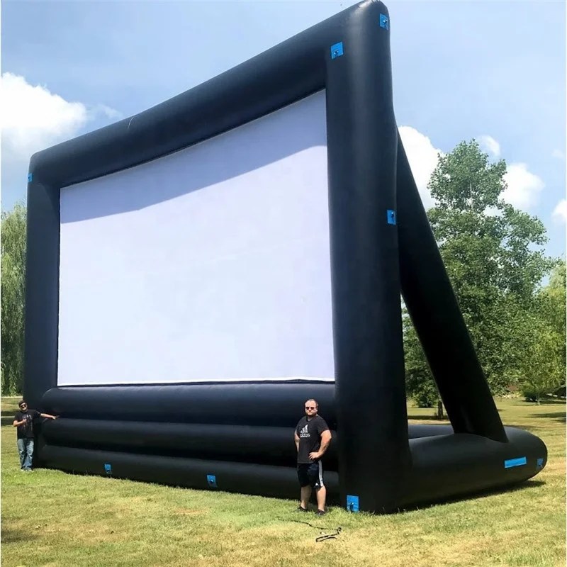 Large Inflatable Movie Screen Projector Outdoor With Stand Yard